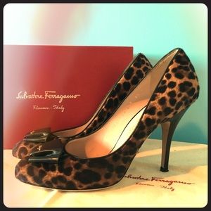 Ferragamo Leopard Heels